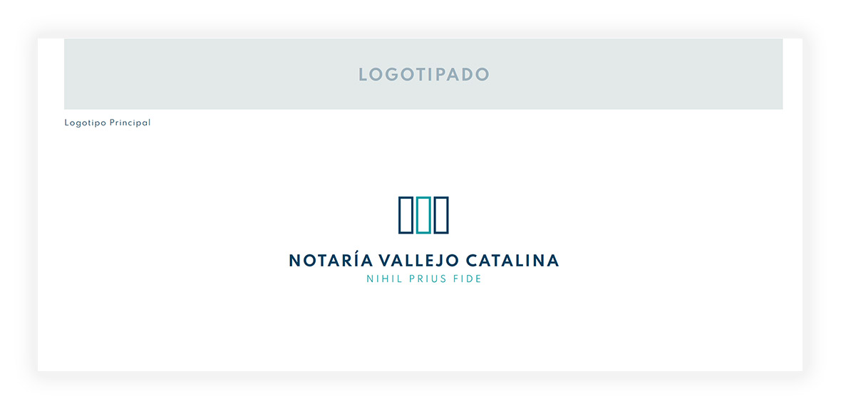 Logotipado Notaría Vallejo Catalina