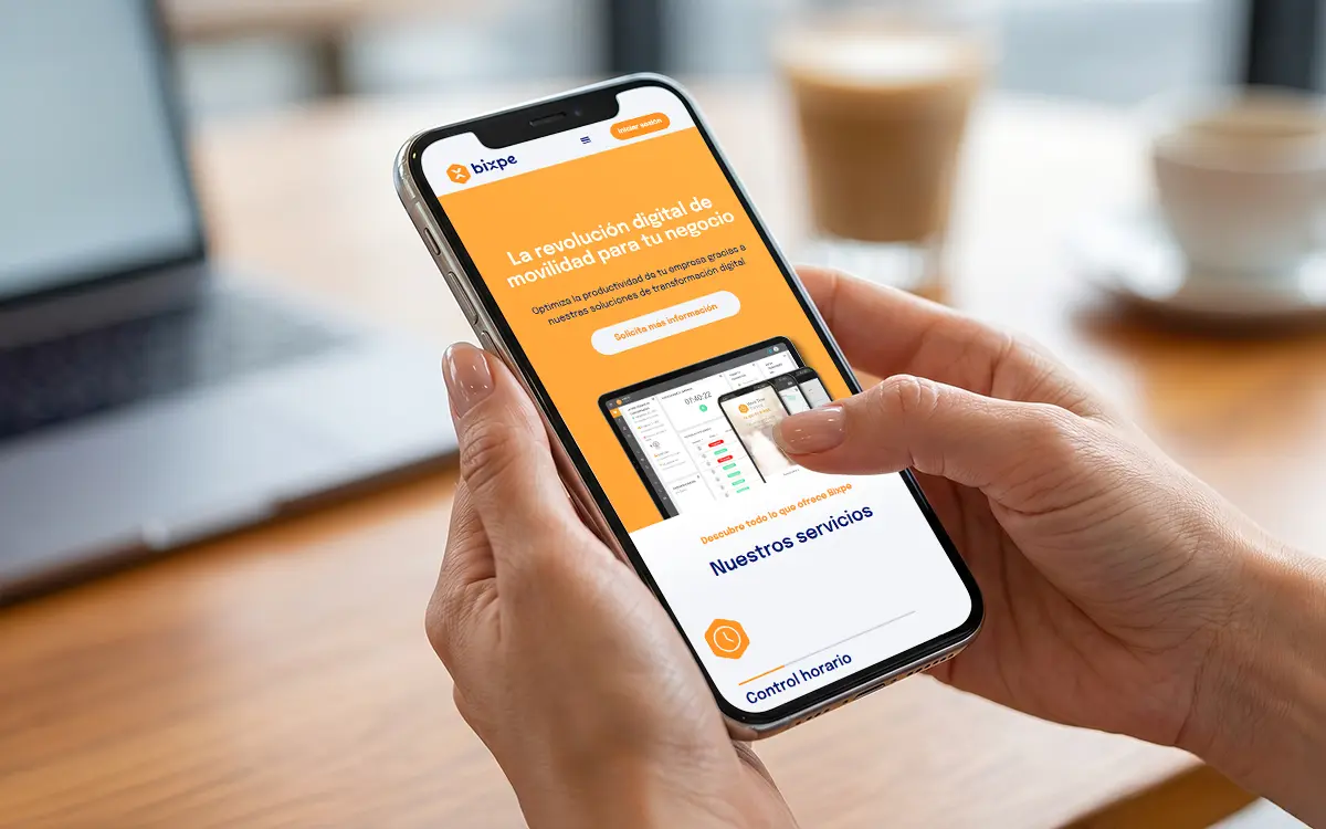 Nueva web Bixpe, control horario